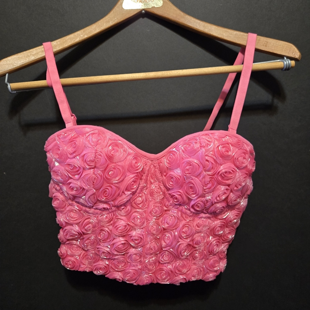 Pink Floral Women's Intimate Top